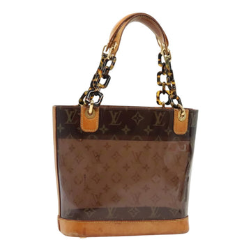 LOUIS VUITTON Monogram Vinyl Cabas Amble PM Tote Bag Brown LV Auth bs17522