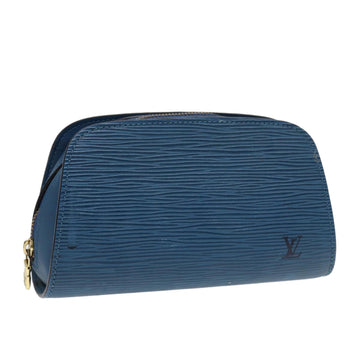 LOUIS VUITTON Epi Dauphine PM Pouch Blue M48445 LV Auth bs17810