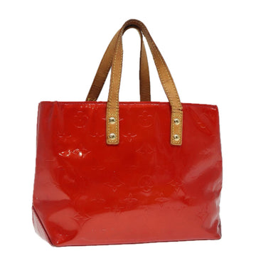 LOUIS VUITTON Monogram Vernis Reade PM Hand Bag Red Rouge M91088 LV Auth bs17816