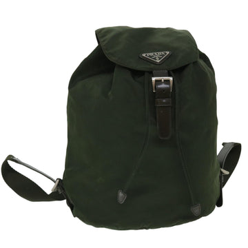 PRADA Backpack Nylon Khaki Auth bs8193