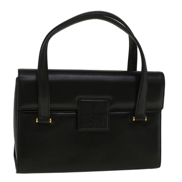 GIVENCHY Hand Bag Leather Black Auth Bs9526