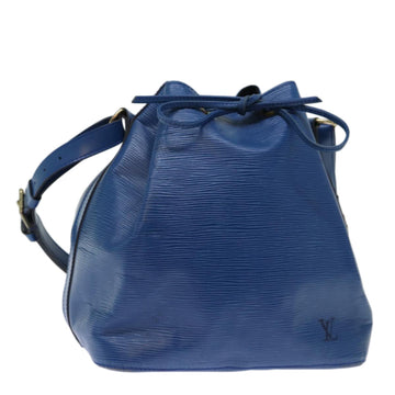 LOUIS VUITTON Epi Petit Noe Shoulder Bag Blue M44105 LV Auth cl831