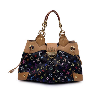 LOUIS VUITTON Black Multicolore Canvas Murakami Ursula Bag