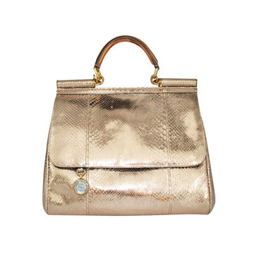 Limited Edition Metallic Gold Snakeskin Miss Sicily Bag