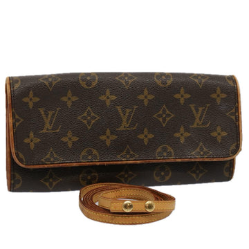 LOUIS VUITTON Monogram Pochette Twin GM Shoulder Bag M51852 LV Auth ep2407