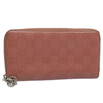 GUCCI GG Canvas ssima Long Wallet Pink 233025 Auth ep2769