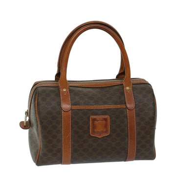 CELINE Macadam Canvas Boston Bag PVC Brown Auth ep3810