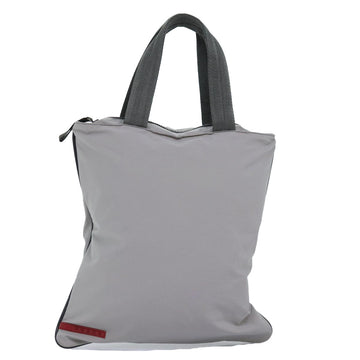 PRADA Sports Tote Bag Nylon Gray Auth ep4219