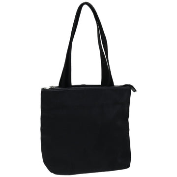 SAINT LAURENT Tote Bag Canvas Black 118674 Auth ep4280