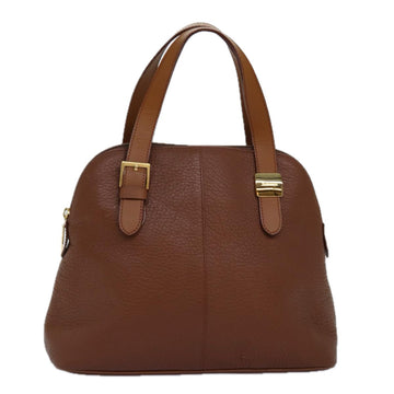 BURBERRYSs Hand Bag Leather Brown Auth ep4336