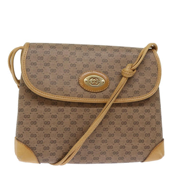 GUCCI Micro GG Supreme Shoulder Bag PVC Beige 49 007 5548 Auth ep4382