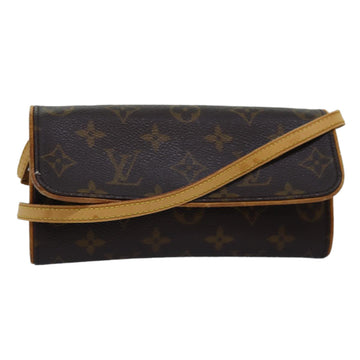 LOUIS VUITTON Monogram Pochette Twin PM Shoulder Bag M51854 LV Auth ep4427