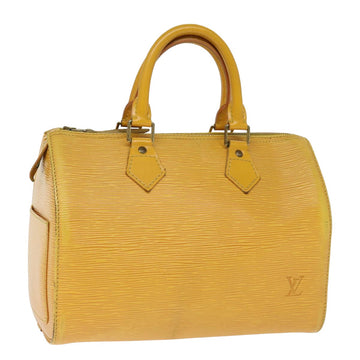 LOUIS VUITTON Epi Speedy 25 Hand Bag Tassili Yellow M43019 LV Auth ep4513