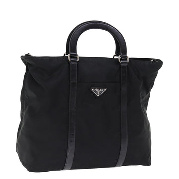 PRADA Hand Bag Nylon Black Auth ep4548