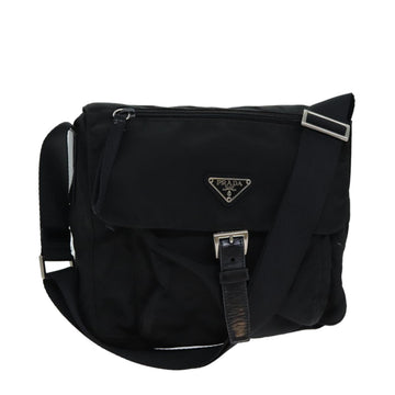 PRADA Shoulder Bag Nylon Black Auth ep4583