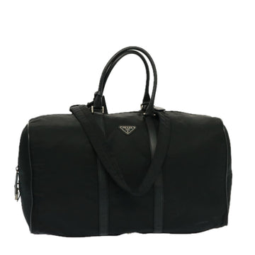 PRADA Boston Bag Nylon Black Auth ep4591