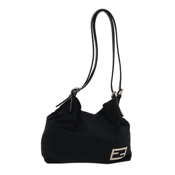 FENDI Shoulder Bag Nylon Black Auth ep4657