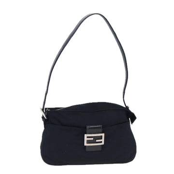 FENDI Shoulder Bag Nylon Black Auth ep4669