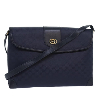 GUCCI Micro GG Supreme Shoulder Bag Navy 001 14 5364 Auth ep4687