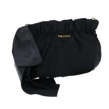 PRADA Shoulder Bag Nylon Black Auth ep4708