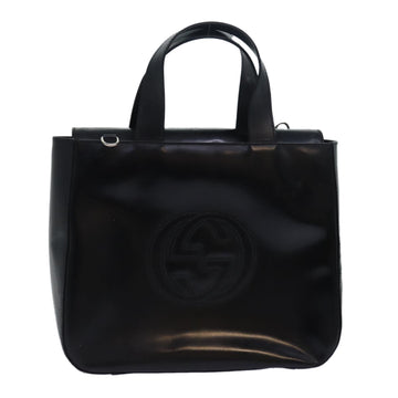 GUCCI Soho Hand Bag Patent leather Black 000 1013 0504 Auth ep4745