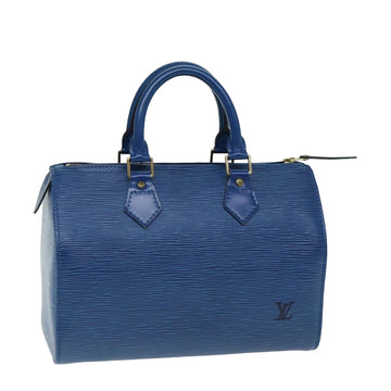 LOUIS VUITTON Epi Speedy 25 Hand Bag Toledo Blue M43015 LV Auth ep4761