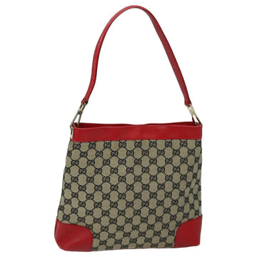 GUCCI GG Canvas Shoulder Bag Beige Red 001 4231 Auth ep4806