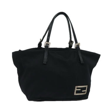 FENDI Hand Bag Nylon Black Auth ep4840