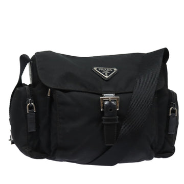 PRADA Shoulder Bag Nylon Black Auth ep4857