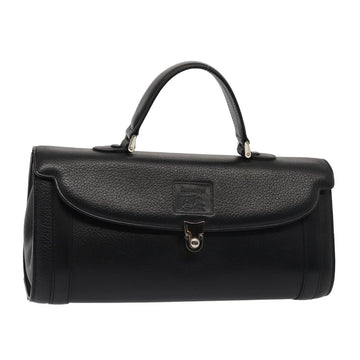 BURBERRYSs Hand Bag Leather Black Auth ep4860