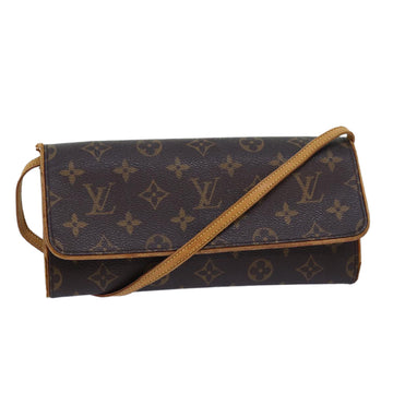 LOUIS VUITTON Monogram Pochette Twin GM Shoulder Bag M51852 LV Auth ep4866