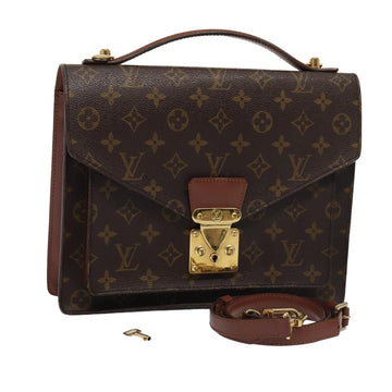 LOUIS VUITTON Monogram Monceau 28 Hand Bag 2way M51185 LV Auth ep4870