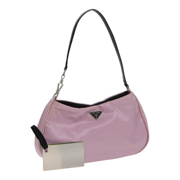 PRADA Hand Bag Nylon Pink Auth ep4909