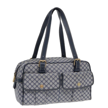 CELINE Macadam Canvas Hand Bag Navy Auth ep4926