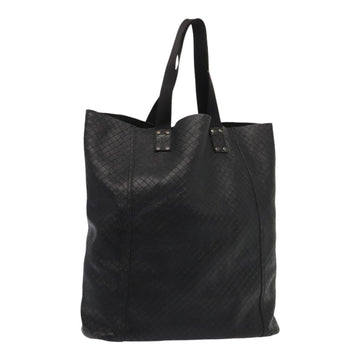 BOTTEGA VENETA INTRECCIATO Tote Bag Leather Black Auth ep5007