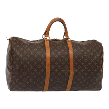 LOUIS VUITTON Monogram Keepall 55 Boston Bag M41424 LV Auth ep5029