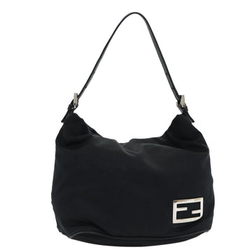 FENDI Shoulder Bag Nylon Black Auth ep5074