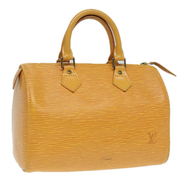 LOUIS VUITTON Epi Speedy 25 Hand Bag Tassili Yellow M43019 LV Auth ep5124