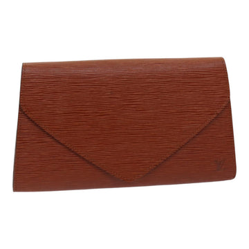 LOUIS VUITTON Epi Art Deco Clutch Bag Brown M52633 LV Auth ep5145