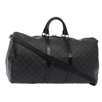 LOUISVUITTON Monogram Eclipse Keepall Bandouliere 55 Bag M40605 Auth ep5151