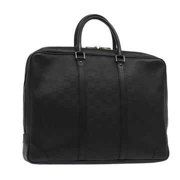 LOUIS VUITTON Damier Infini Porte Documents Voyage Bag Black N41146 Auth ep5166