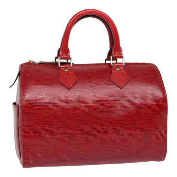 LOUIS VUITTON Epi Speedy 25 Hand Bag Castilian Red M43017 LV Auth ep5559