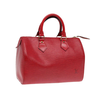 LOUIS VUITTON Epi Speedy 25 Hand Bag Castilian Red M43017 LV Auth ep5560