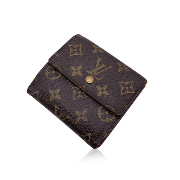 LOUIS VUITTON Monogram Canvas Elise Square Compact Wallet M61654