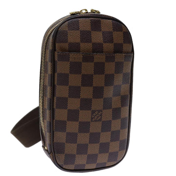 LOUIS VUITTON Damier Ebene Pochette Gange Shoulder Bag N48048 LV Auth fm3403