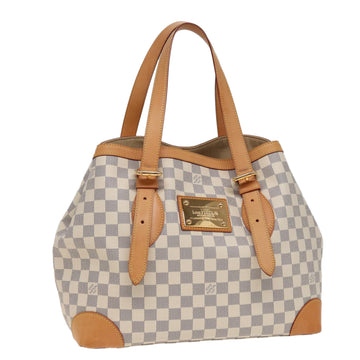 LOUIS VUITTON Damier Azur Hampstead MM Tote Bag N51206 LV Auth fm3531A