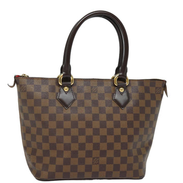 LOUIS VUITTON Damier Ebene Saleya PM Tote Bag N51183 LV Auth fm3534