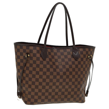 LOUIS VUITTON Damier Ebene Neverfull MM Tote Bag N51105 LV Auth fm3541