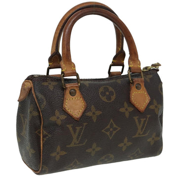 LOUIS VUITTON Monogram Mini Speedy Hand Bag M41534 LV Auth fm3593