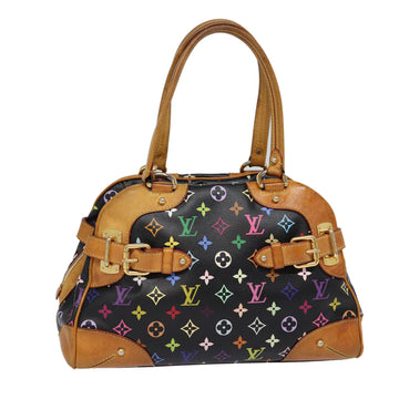 LOUIS VUITTON Monogram Multicolor Claudia Hand Bag Black M40194 LV Auth fm3735